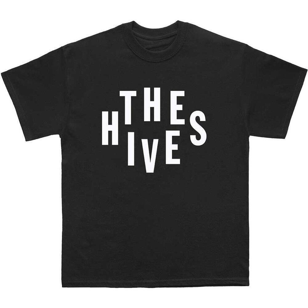 The Hives T-Shirt Stacked Logo Rock Band Music Fan Graphic Retro Unisex